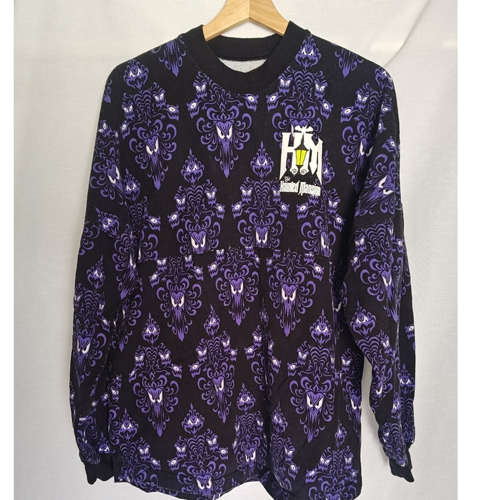 Disney Spirit Jersey Haunted Mansion Purple Black Foolish Mortals Medium M